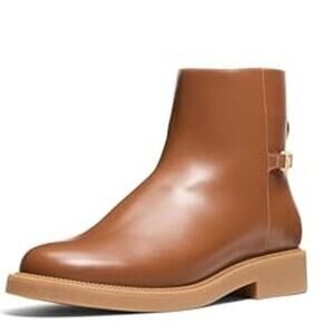 Michael Kors Women's Mandy Bootie Charm Detailing Size 6.5 Luggage NWT NEW